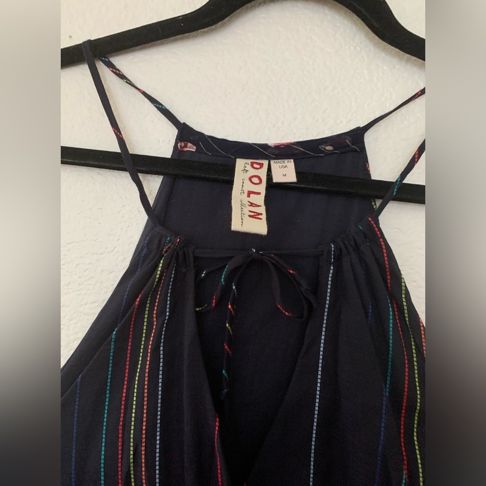 Anthropologie Dolan Striped Jumpsuit Navy size medium NWOT - Picture 5 of 5